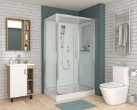 Душевая кабина Niagara Premium NG-6012-01QR (120х80х210) низкий поддон(16 см),стекло прозрачное,4 места