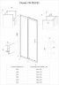 Душевая дверь Veconi Vianno VN-55M, 1400x1950, хром, стекло матовое
