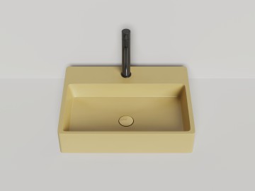 Раковина накладная OTTAVIA 595х445х125 S-Stone Матовое