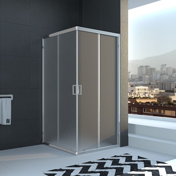 Душевой угол Veconi Rovigo RV-22, 1200x900x1950, хром, стекло pear