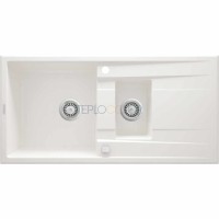 Гранитная мойка, 1.5-чаши с осушкой