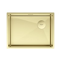 Мойка нерж. сталь NEXT-SKEW 58 UNI, PM885844-LG, светлое золото, 580х440мм, Paulmark 1,2мм