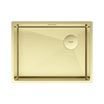 Мойка нерж. сталь NEXT-SKEW 58 UNI, PM885844-LG, светлое золото, 580х440мм, Paulmark 1,2мм