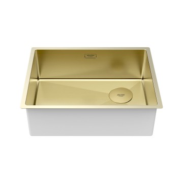 Мойка нерж. сталь NEXT-SKEW 58 UNI, PM885844-LG, светлое золото, 580х440мм, Paulmark 1,2мм