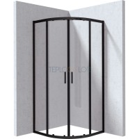 Душевая кабина, полукруглая, 90x90 см