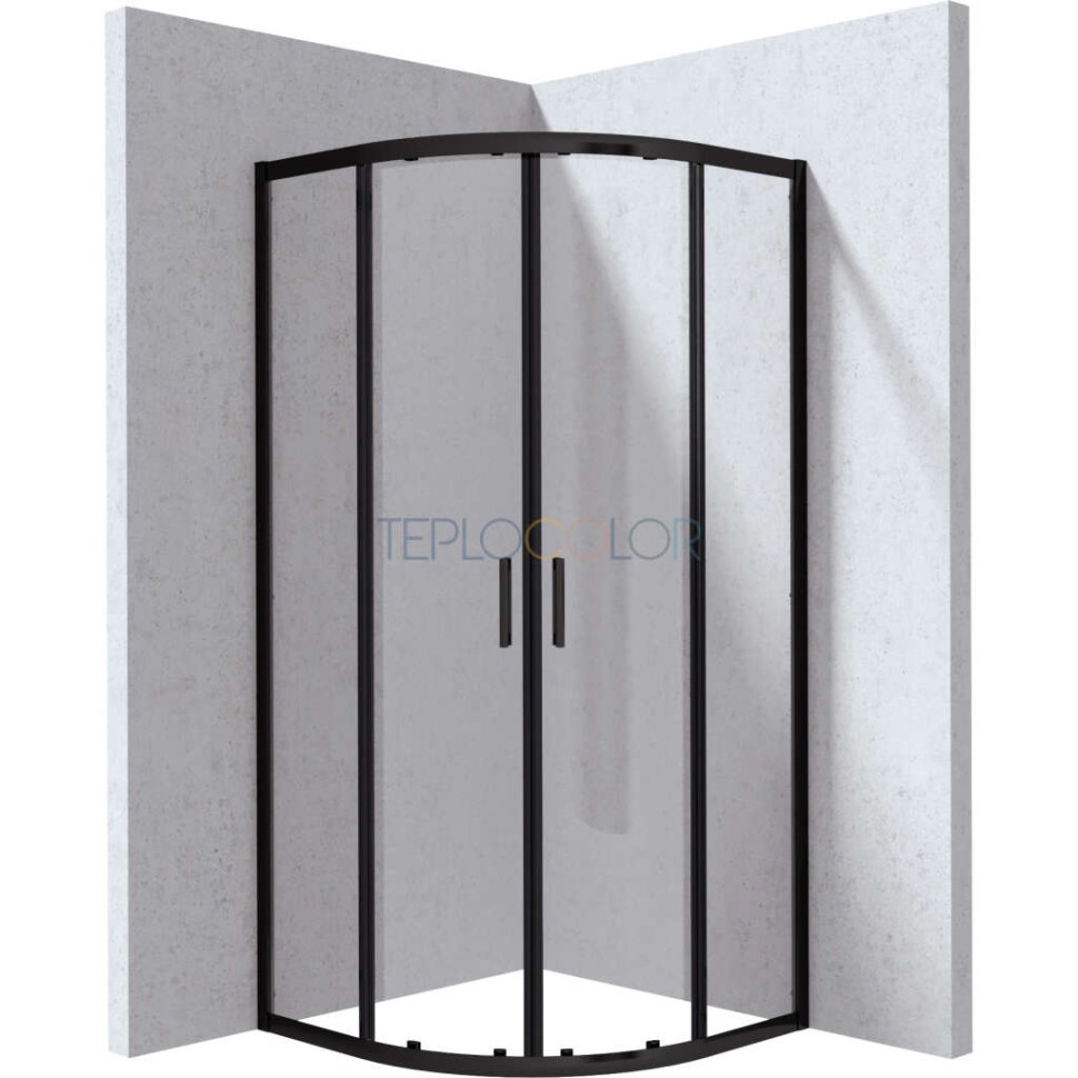 Душевая кабина, полукруглая, 90x90 см