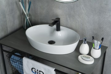 Раковина Gid N9436 51150 накладная белая 55x40x10.5