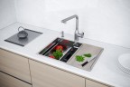 Мойка нерж. сталь NEXT-MULTI SINK 54-L UNI, PM785445-L-BS, брашированная сталь, 540х450мм, Paulmark