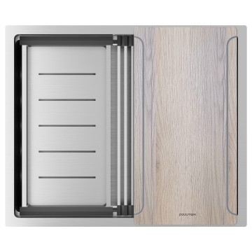 Мойка нерж. сталь NEXT-MULTI SINK 54-L UNI, PM785445-L-BS, брашированная сталь, 540х450мм, Paulmark