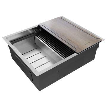 Мойка нерж. сталь NEXT-MULTI SINK 54-L UNI, PM785445-L-BS, брашированная сталь, 540х450мм, Paulmark