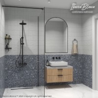 Душевая перегородка IBERICA BLANCA Mod.602 Walk In прозрачное стекло/черный 90х200см (IB602.SB.200.90)