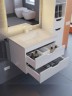 Тумба под раковину для ванной подвесная Uperwood Modul 75х44,4х55 см, белая/графит