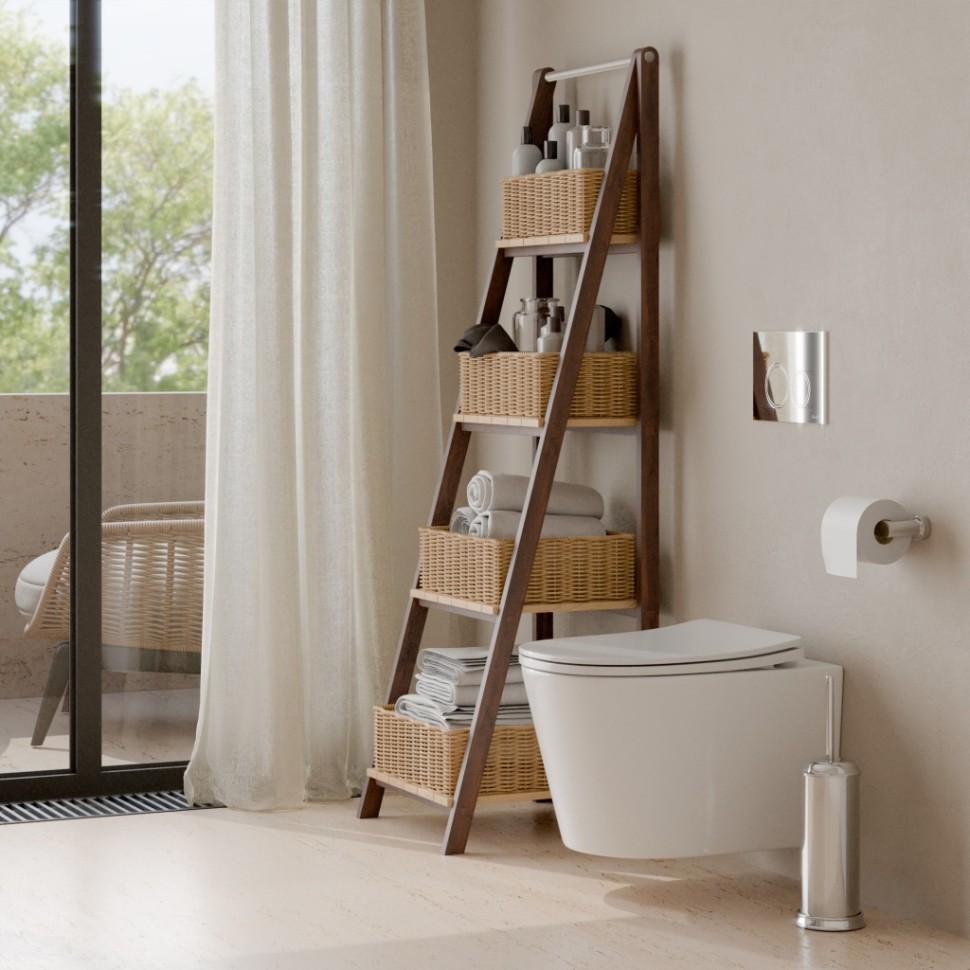 Комплект 3в1 IBERICA BLANCA инсталляция SILENCIO, унитаз BURGOS ALTO белый, кнопка смыва ESTI-O хром глянцевый (IB001.BRA.234.823)