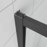 Душевой угол Veconi Ottimo P20SP B, 1100х900х1900 черный матовый, стекло тонированное матовое