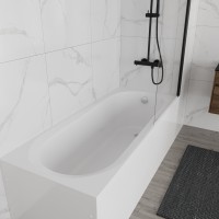 Ванна акриловая Vincea VBT-2B170-FR с каркасом 1700*700*480, пристенная, цвет белый