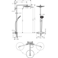 Душевая система Hansgrohe Raindance Select S хром (27133000)