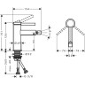 Смеситель для биде Hansgrohe Finoris 76200700, белый матовый