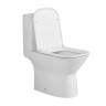 Унитаз ABBER Rechteck AC1221 компакт белый, безободковый, смыв торнадо