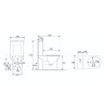 Унитаз ABBER Rechteck AC1221 компакт белый, безободковый, смыв торнадо