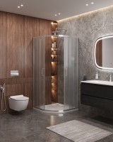 Душевой уголок CEZARES MOLVENO-R-2-80-P-Cr