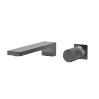 Смеситель для раковины Domus VBFW-5DM01GM встраиваемый, вороненая сталь