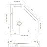Душевой поддон Veconi Tezeo acrylic TZ-53, 1000x1000x150, акрил, белый