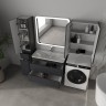 Тумба подвесная STYLE LINE "Атлантика 90", Люкс Плюс графит под раковину Атлантик 90