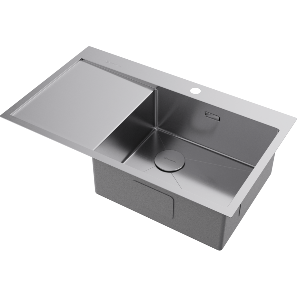 Кухонная мойка Omoikiri Akisame 86-R Side-IN нерж. сталь/нержавеющая сталь
