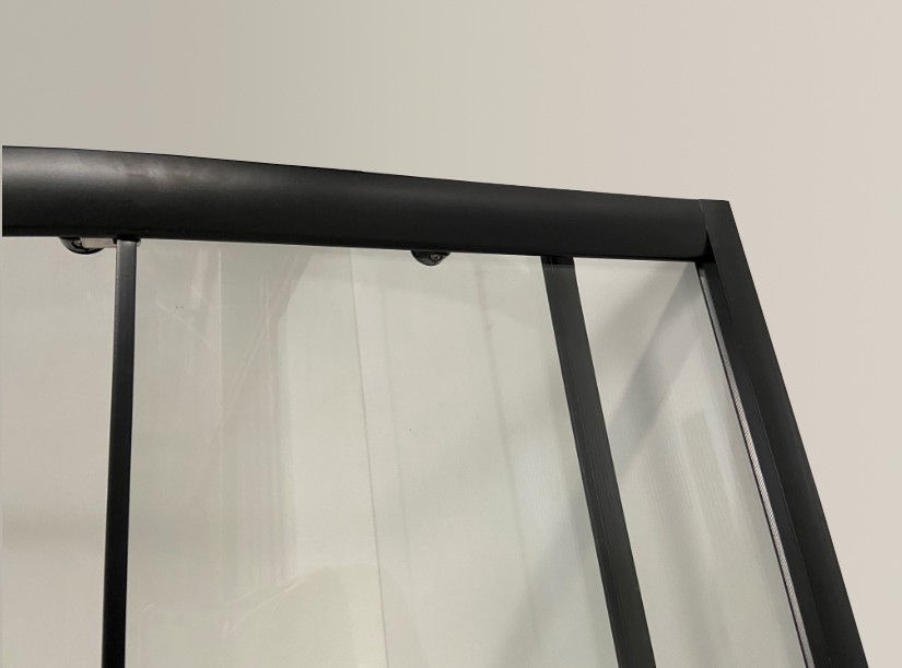 Душевой уголок Niagara Eco NG-007-14BLACK (90х90х195) низкий поддон(13см),черный,стекло мозаика,2 места