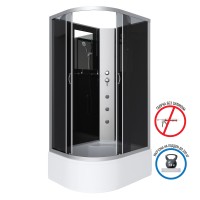 Душевая кабина Niagara Classic NG-2510-14RBKG (120х80х200) высокий поддон(40см),стекло тонированное,4 места