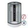 Душевая кабина Niagara Classic NG-6702-14F (100х100х215) средний поддон(26см),черный,стекло прозрачное,4 места