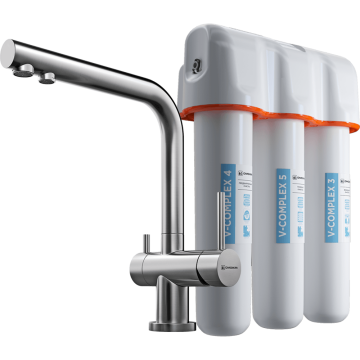 Комплект смеситель+фильтр Omoikiri Nagano-BN + Pure drop Lite