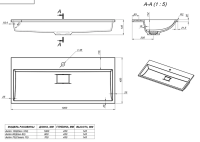 Раковина для тумбы OTTIMO АB1000B