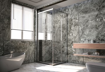 Душевой угол Veconi Premium Trento PTC-20CH, 1000Х900x2000, хром, стекло прозрачное