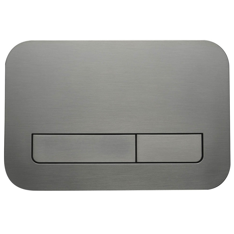 Кнопка смыва Veconi FLUSH V12, FLV12-GM, 240х162х7, пластик, оружейная сталь матовая