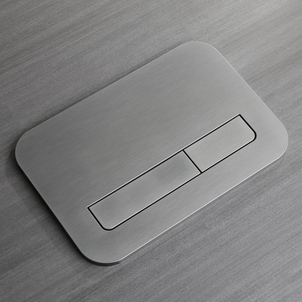 Кнопка смыва Veconi FLUSH V12, FLV12-GM, 240х162х7, пластик, оружейная сталь матовая