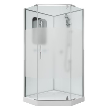 Душевая кабина Grossman Classic GR170D (100х100х205) дверь распашная,4 места