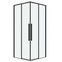 Душевое ограждение Grossman Galaxy 1/2.K33.01.70.21.00-1/2.K33.01.70.21.00 (70х70х195) раздвижная,черный матовый,стекло прозрачное,2 места