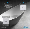 Акриловая ванна ABBER AB9233G серая