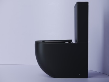 Напольный пристенный унитаз Metropol Rimless CN4001MB