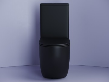 Напольный пристенный унитаз Metropol Rimless CN4001MB