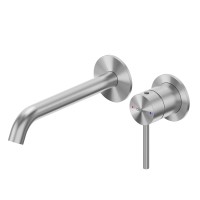 Смеситель ABBER Wasser Kreis 316 AF8112BST-M для раковины скрытого монтажа, брашированная сталь