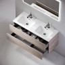 Тумба подвесная SANCOS Urban 1190х450х550, c двумя ящиками оснащенными доводчиками, дуб галифакс натуральный , арт. UR120-2EG