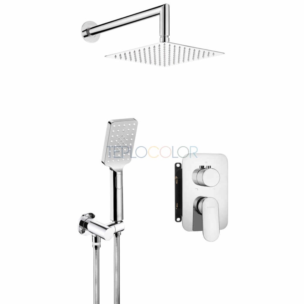 Набор для душа скрытого монтажа, со смешивающим BOXом