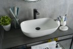 Раковина Gid N9447 51157 накладная белая 51x34x13