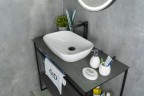 Раковина Gid N9447 51157 накладная белая 51x34x13