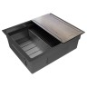 Мойка нерж. сталь NEXT-MULTI SINK 54-L UNI, PM785445-L-GM, вороненая сталь, 540х450мм, Paulmark