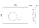 Кнопка смыва BelBagno SFERA BB016-SR-CHROME.M, цвет-хром матовый