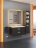 Тумба под раковину для ванной подвесная Uperwood Modul 75х44,4х55 см, чернаяатовая