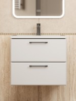 Тумба под раковину Uperwood Foster NEW 60 см, подвесная, белая